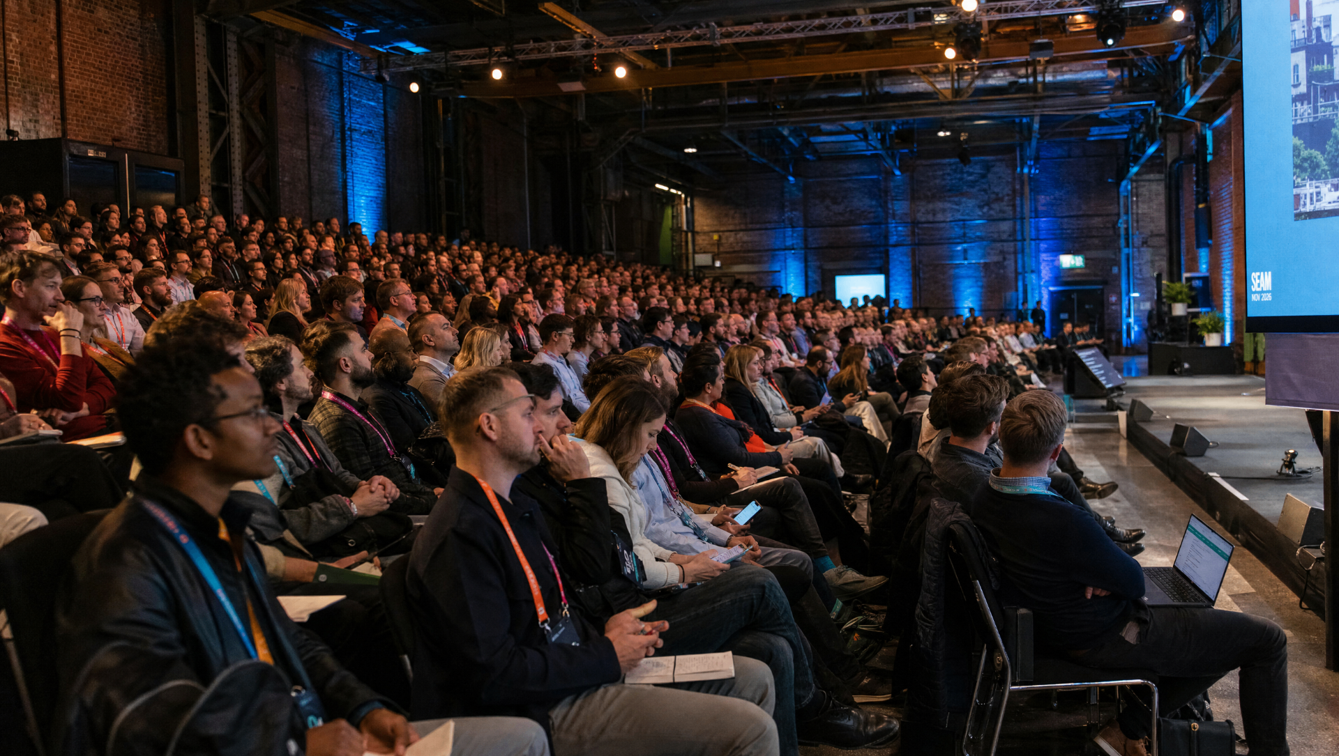 Investors and founders seated together at SEAM