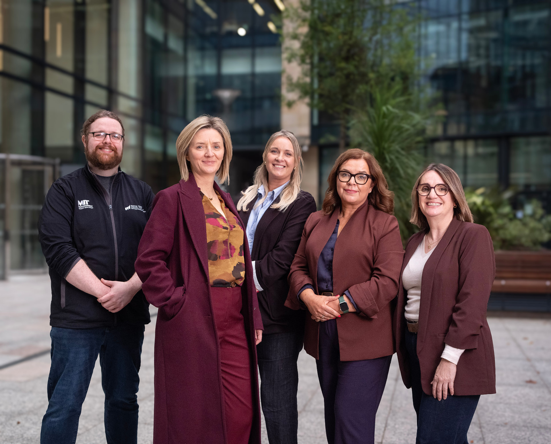 Left to right: Patrick McIlveen (Catalyst), Susan Nightingale (British Business Bank), Carolyn Halferty (Catalyst), Susan McKane (British Business Bank) and Heather Carr (Catalyst)